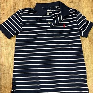 Polo by Ralph Lauren Kids Striped Polo in Navy and White